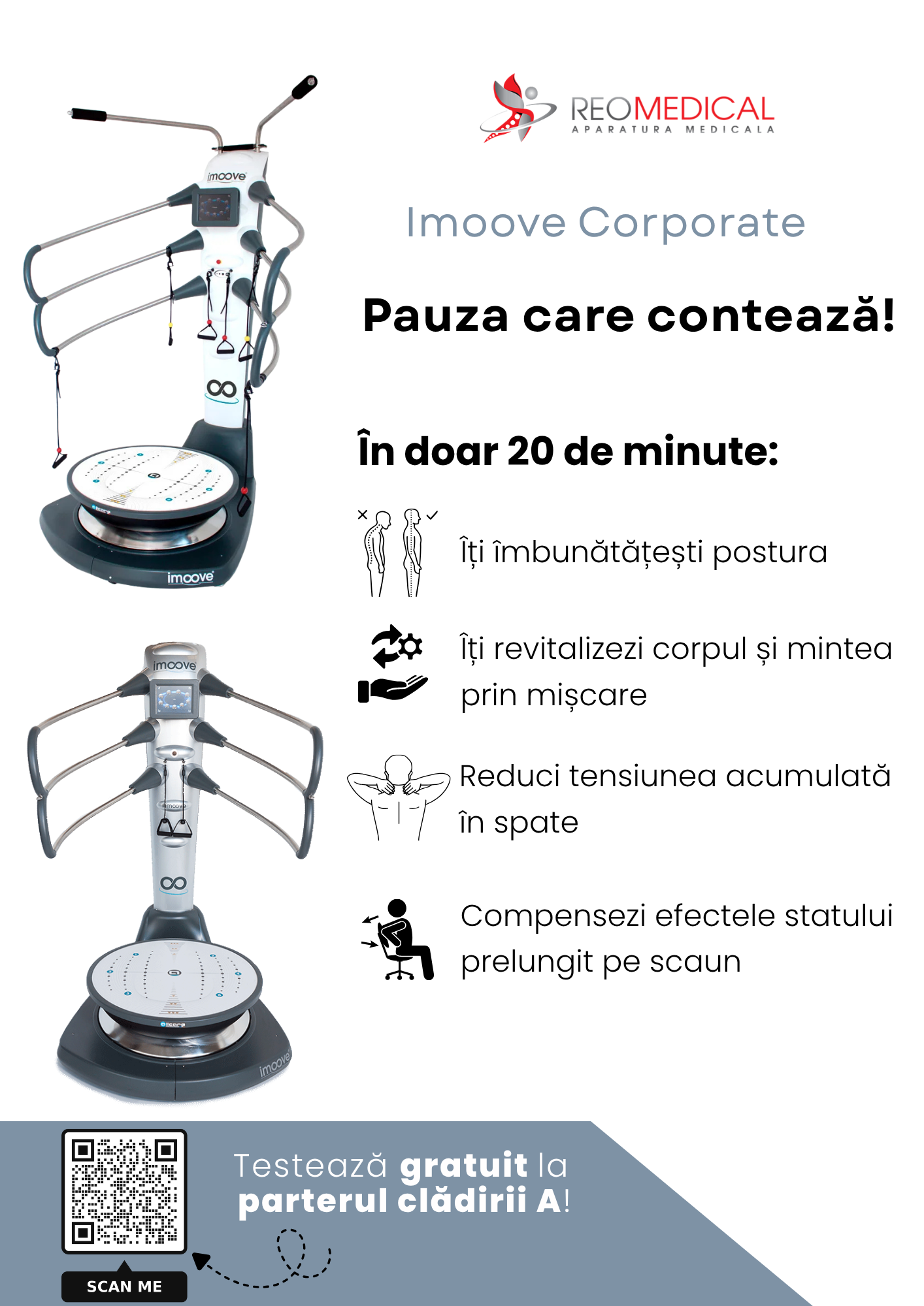 Imoove Corporate – pauza activă pentru angajați