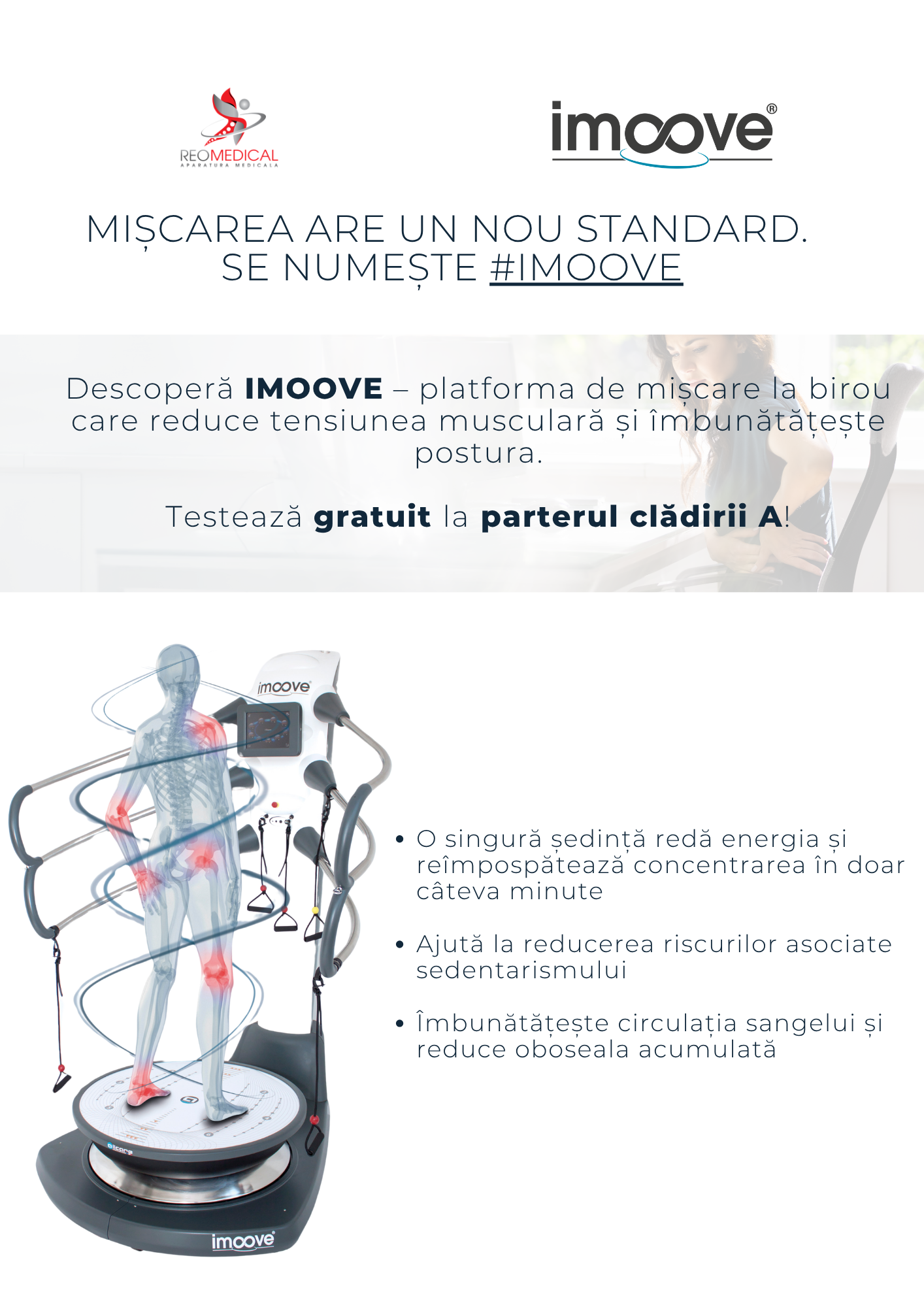 Imoove – platformă de mișcare la birou